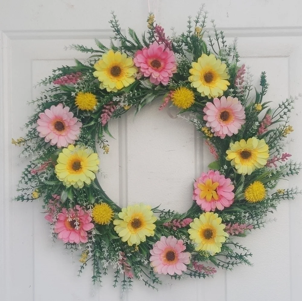 HANDMADE spring wreath